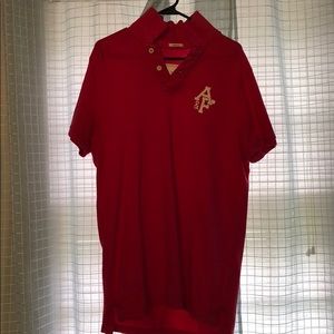 Men's A&F pink polo